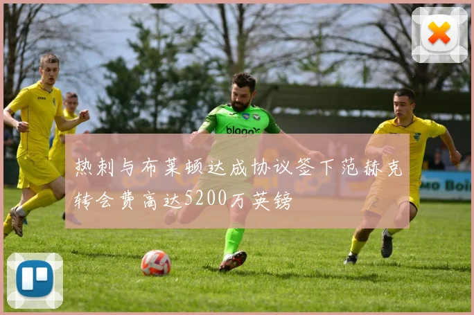 热刺与布莱顿达成协议签下范赫克转会费高达5200万英镑